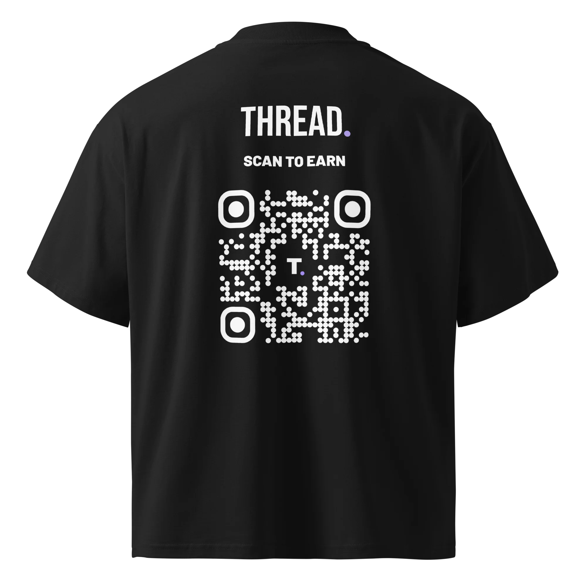 Jet Black Tee back — QR code